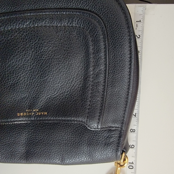 Marc Jacobs Empire City Crossbody  Messenger Bag Black Leather Flap - Picture 7 of 16